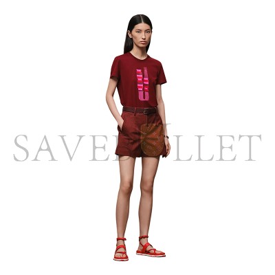 HERMES PRINTED STRAIGHT T-SHIRT H6E4647DA3V34 HERMES PRINTED STRAIGHT T-SHIRT H6E4647DA3V34